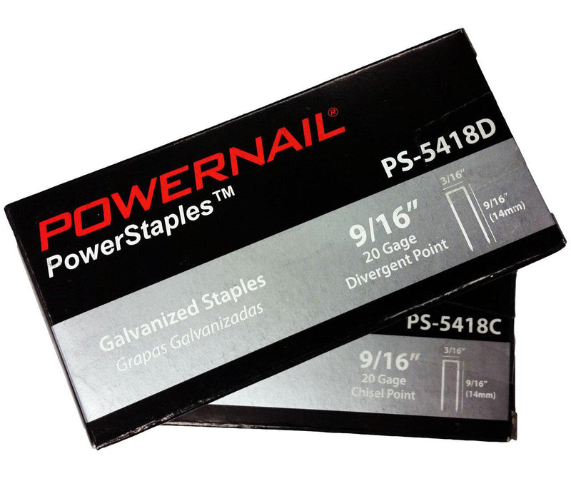 18-Gauge 1/4 Crown PowerStaples™ Flooring Staples - POWERNAIL