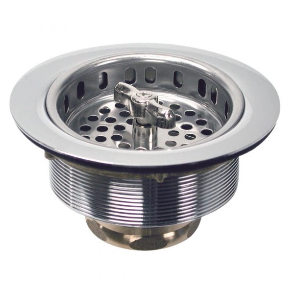 Kitchen Sink (3-1/2 Inch) Stainless Steel Drain With Strainer