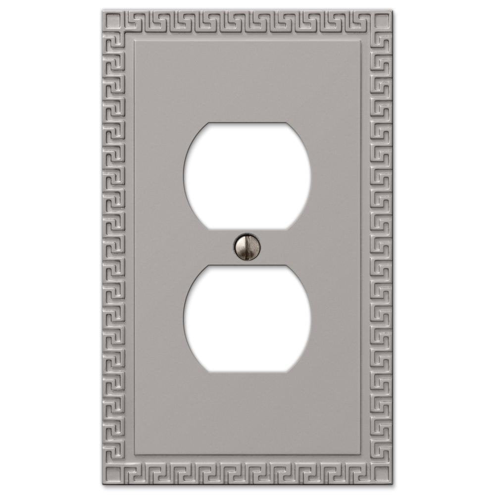 Greek Key Satin Nickel Cast