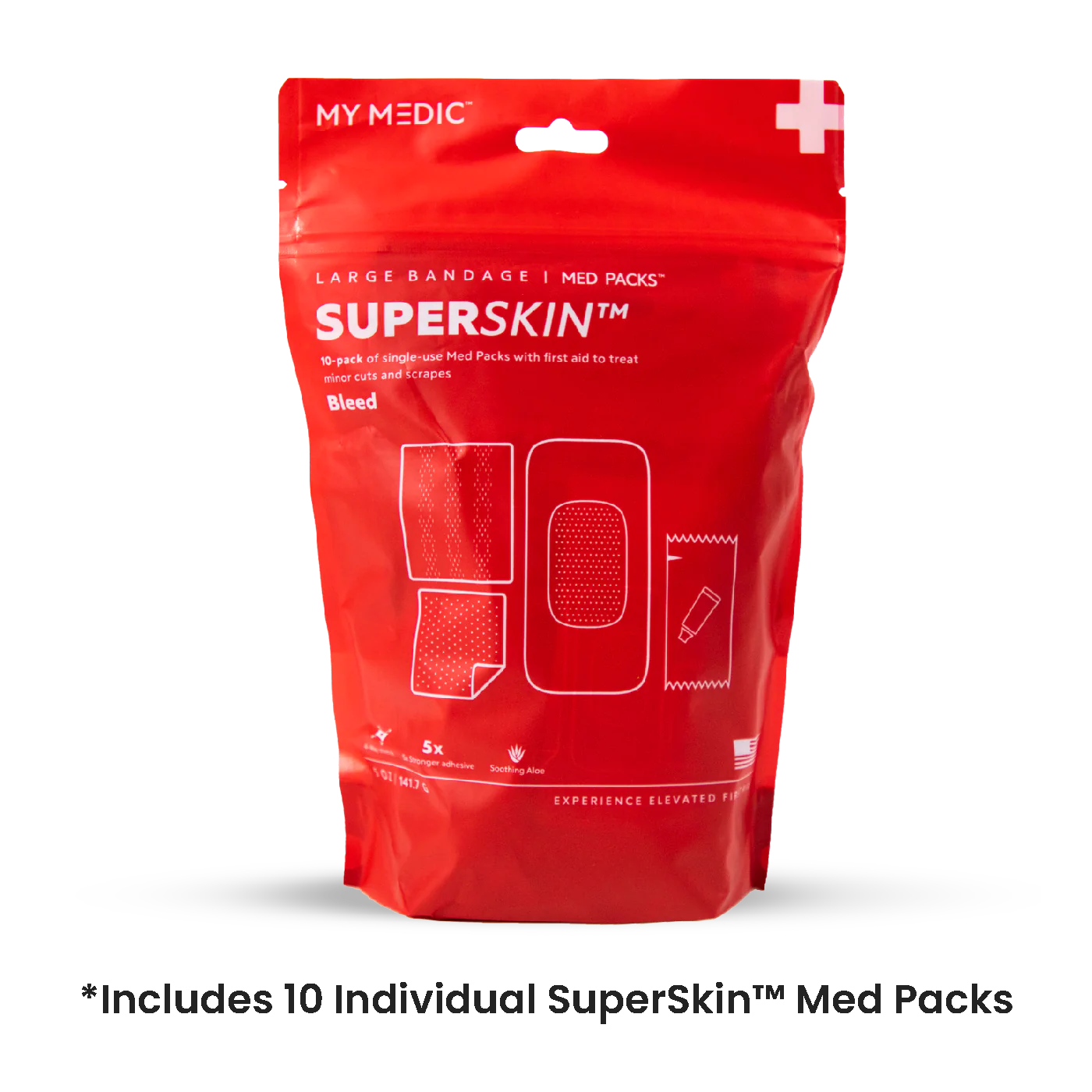 Superskin Large Bandage 10 Pack