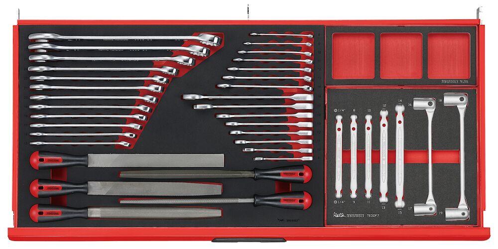 Juego de herramientas de espuma profesional con 7 cajones y 631 piezas Teng Tools - TCEMM631N