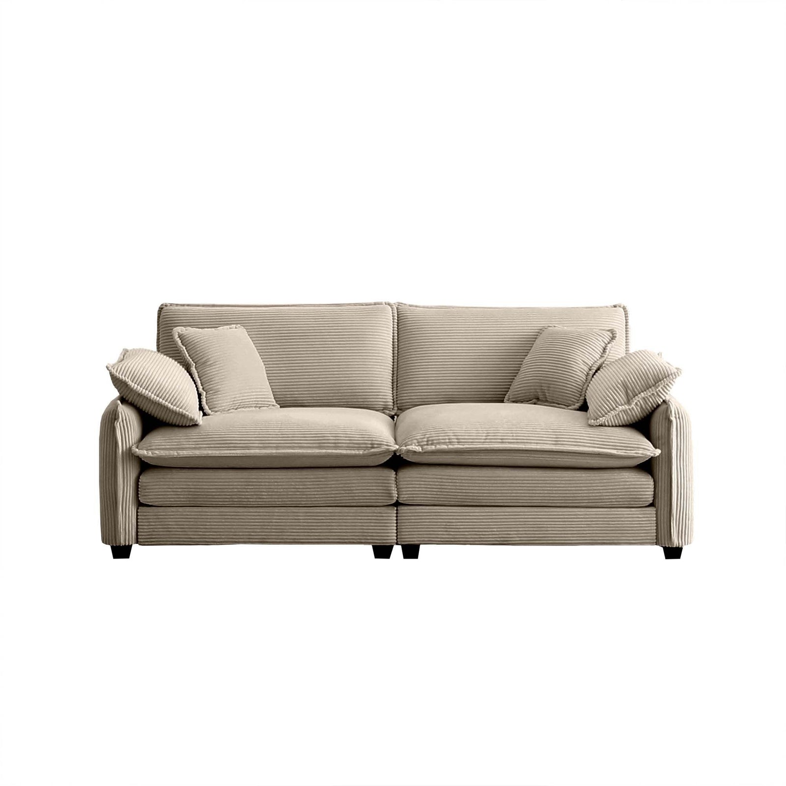 Walker Edison | Cloud Deep Corduroy Loveseat Couch