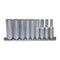 Teng Tools 9 Piece 1/4 Inch Drive Deep 6 Point Metric Socket Set (4mm - 13mm) - M1407