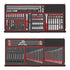 Teng Tools 447 Piece 'Limited Edition' Black 37 Inch Wide 8 Drawer Roller Cabinet Workstation Tool Kit - TCEMM637NBK-BUILD