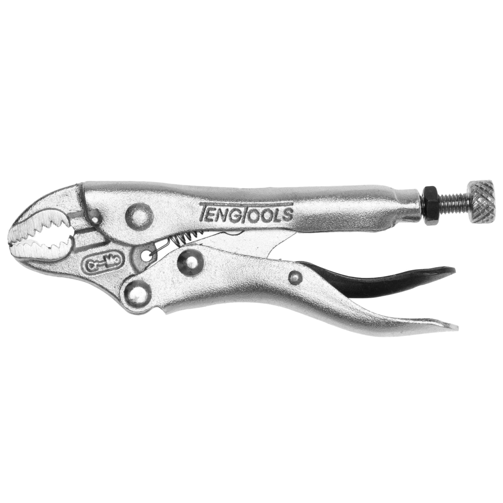 Teng Tools Locking Vise Grip Style Pliers with Curved Jaws