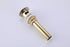 Brushed Gold Bathroom Sink Faucet single handle with pop up overflow brass drain