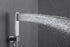 12" Brushed Nickel Thermostatic Shower Faucet: 3-Way Control, LED, Bluetooth Music, Regular Head