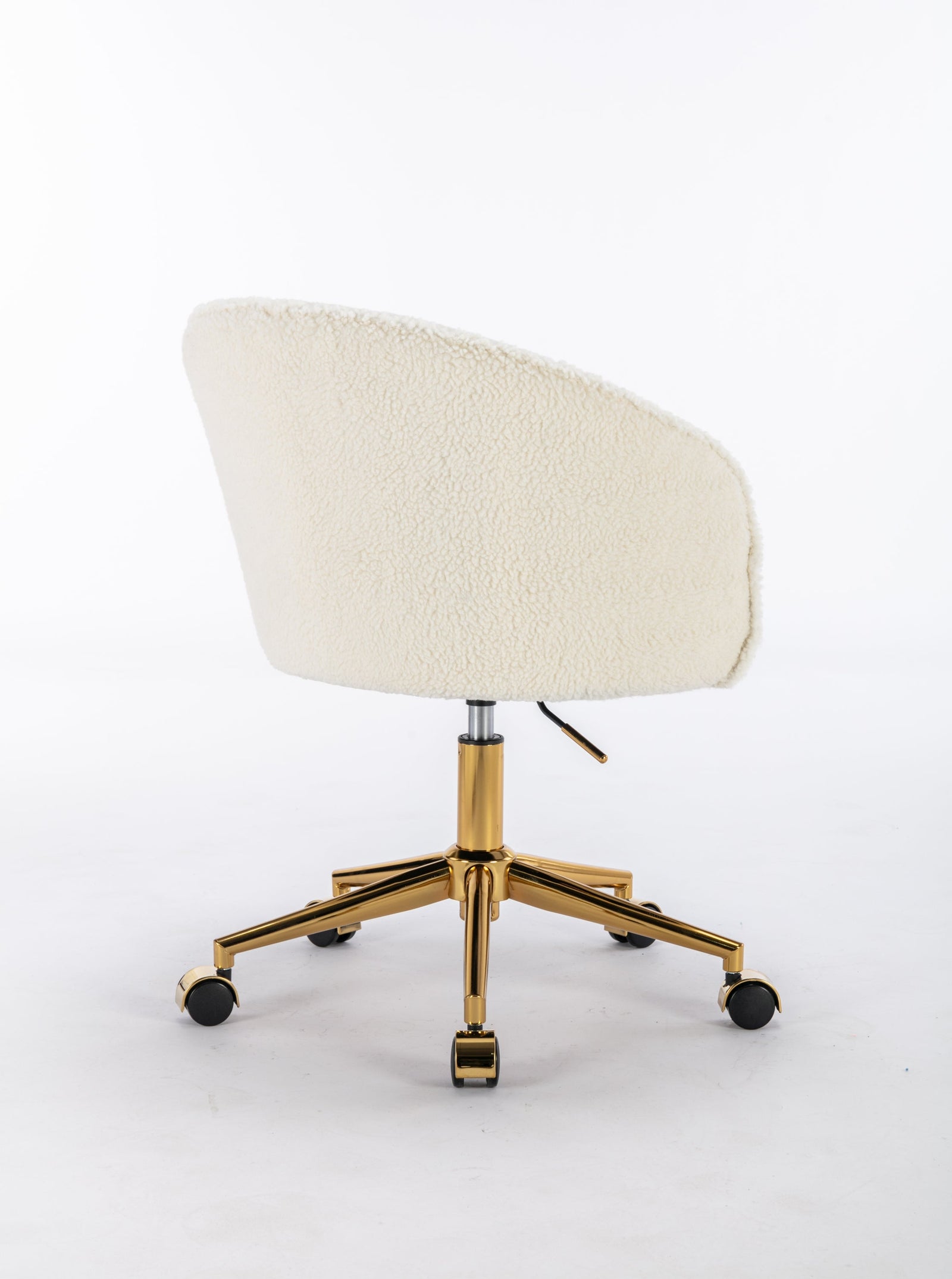 Walker Edison | Teddy Modern Desk Chair with Gold Rolling Base