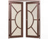 Kronos Double Iron Doors - Dark Bronze