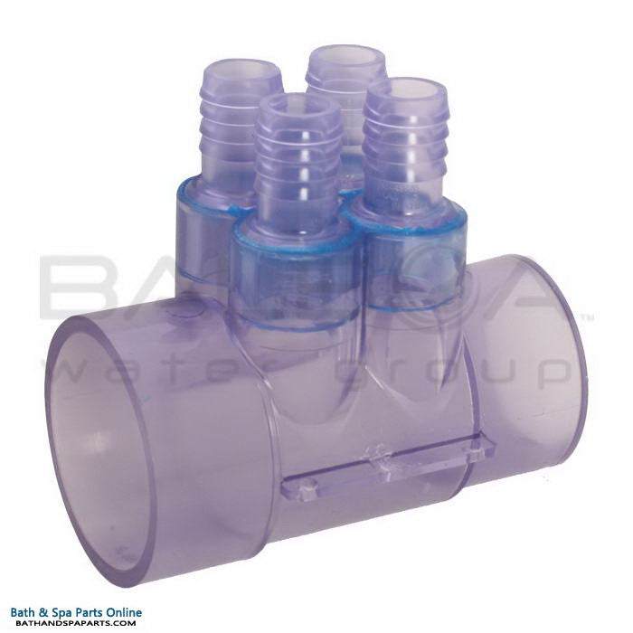 Colector de 4 puertos Balboa [conector de 2" x 1 1/2" x 3/4"] (11-4454)