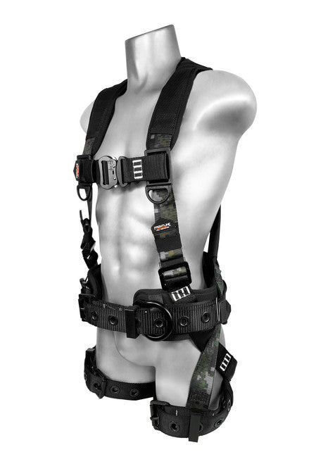 Frontline 110CTB-DC Digital Camo Full Body Harness with Aluminum Hardware and Suspension Trauma Straps S