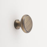 Elizabeth Solid Brass Cabinet Knob with Base - 1.25"