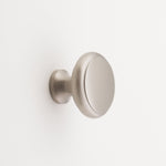 Elizabeth Solid Brass Cabinet Knob with Base - 1.25"