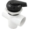 Balboa 2" Hydroflow 3-Way Diverter Valve [Black] (11-4000)