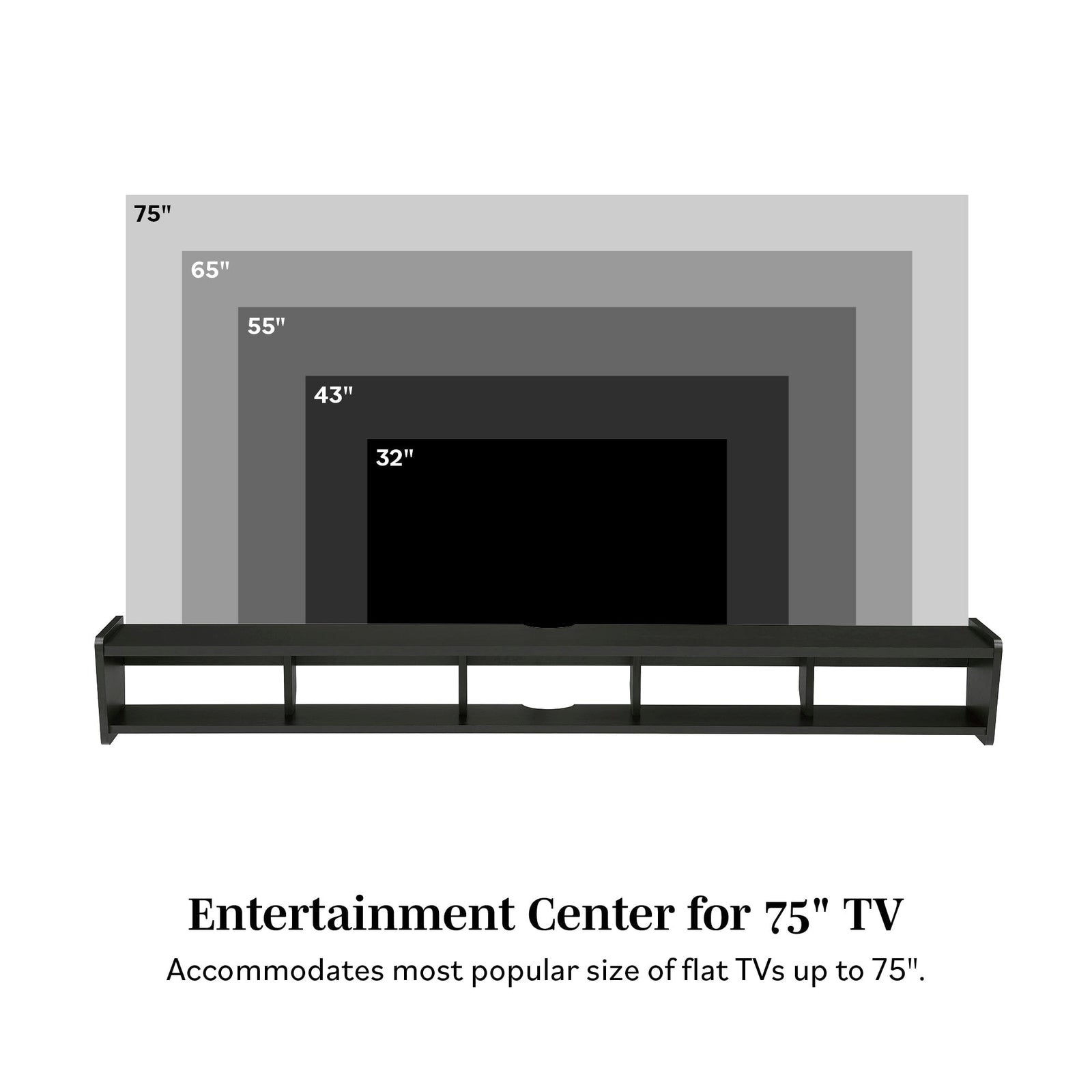 Mueble de TV minimalista flotante