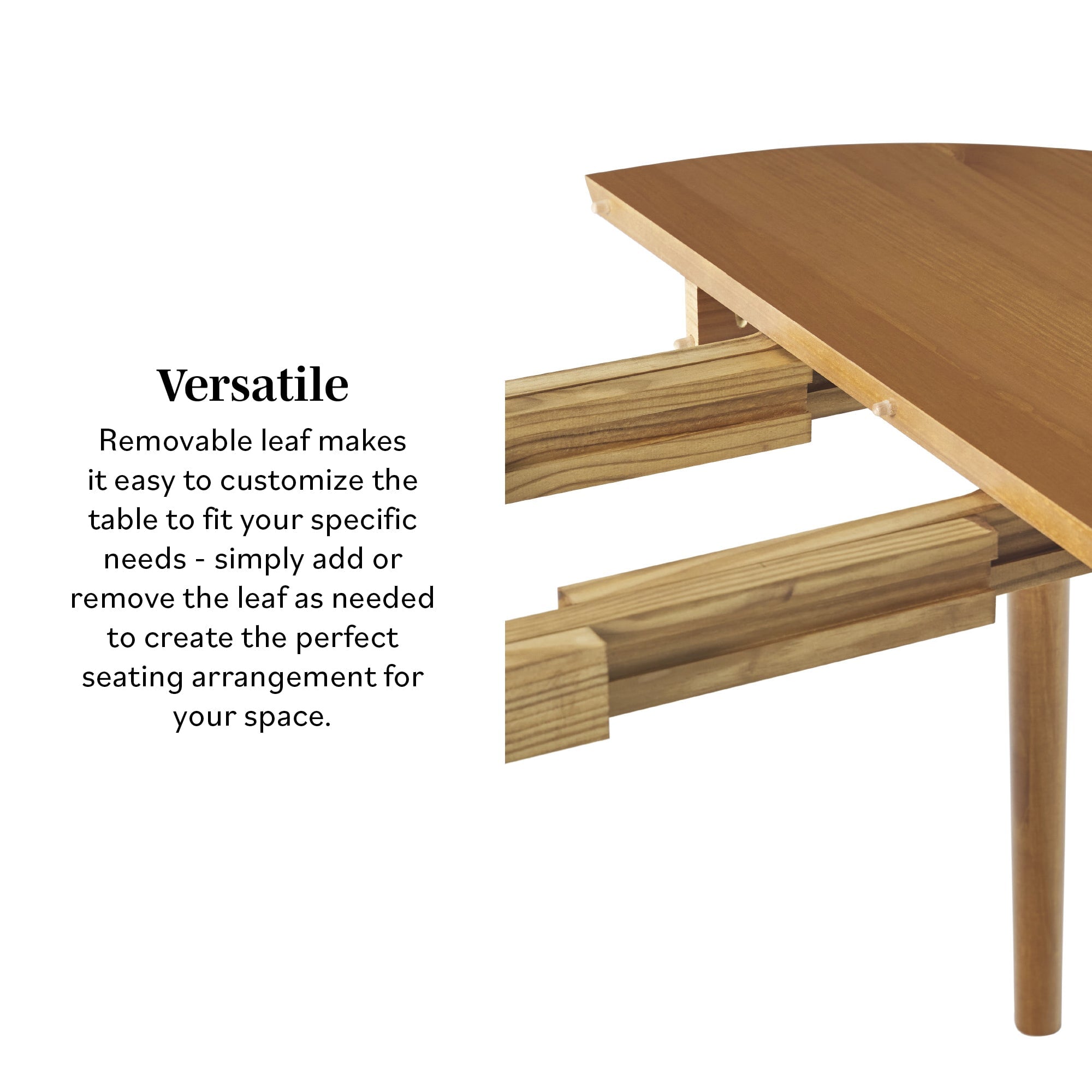 Mesa de comedor extensible Damsel de mediados de siglo