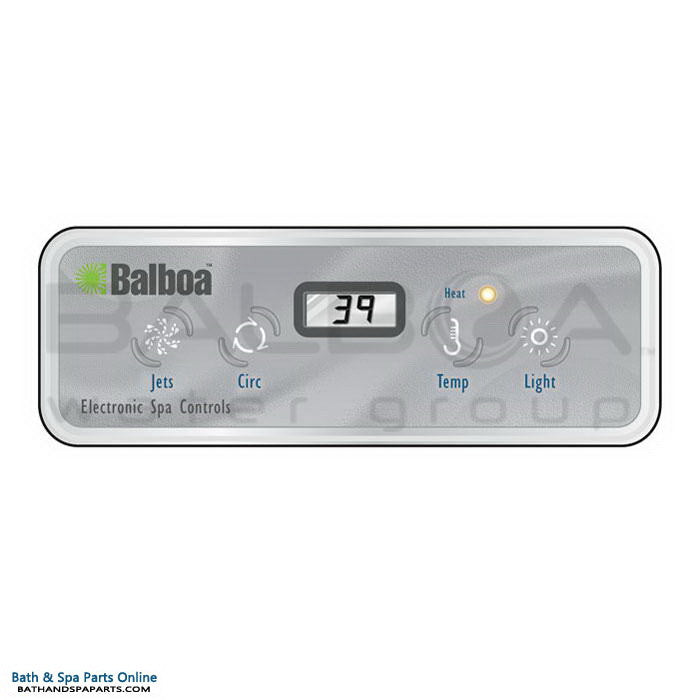 Panel superior digital Balboa E4 Lite de 4 botones [gris] (11749)