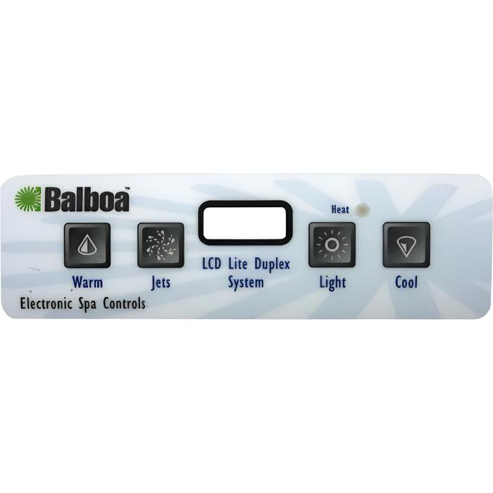 Panel de superposición de 4 botones Balboa E4 [Icono 15] [LCD] (11853)