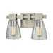 Lovecup Satin Nickel Bathroom Vanity Light 2-Lights