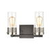 Lovecup Matte Black Bathroom Vanity Lights 2- Lights