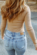 Form-Fitting Ribbed Knit Top