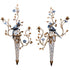 Lovecup Blue and White Birds Wall Candle Stick - Pair L074