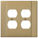 Italia Brushed Bronze Steel - 2 Duplex Wallplate