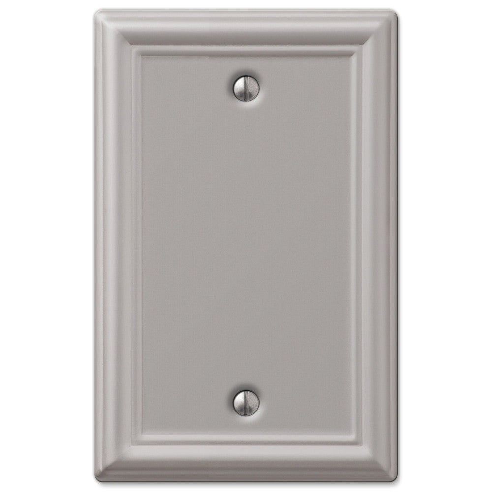 Chelsea Brushed Nickel Steel - 1 Blank Wallplate