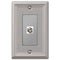 Chelsea Brushed Nickel Steel - 1 Cable Jack Wallplate