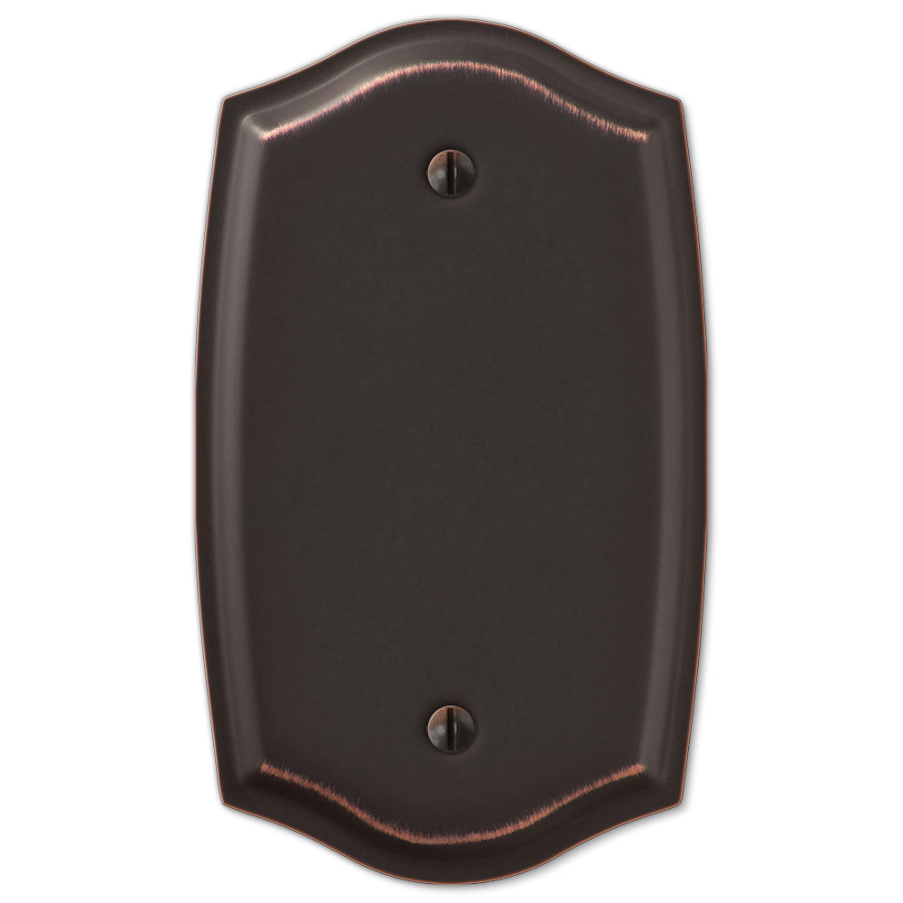 Sonoma Aged Bronze Steel - 1 Blank Wallplate