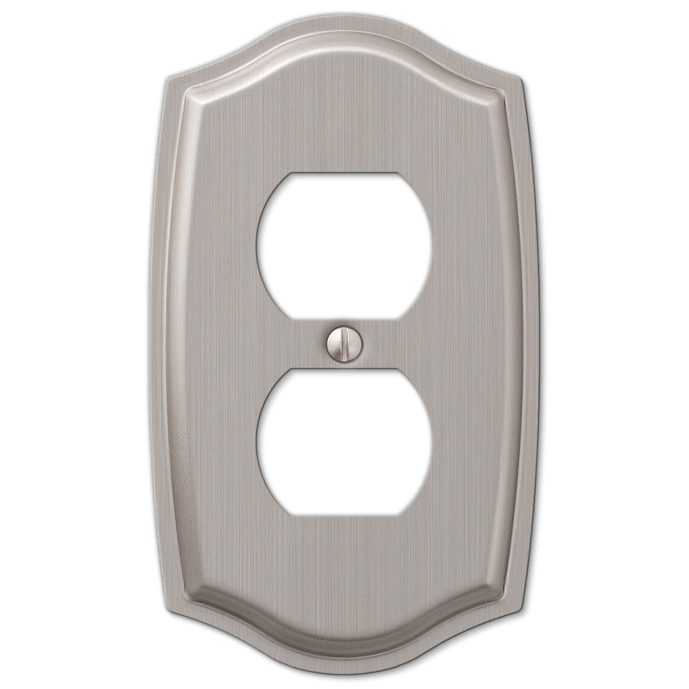 Sonoma Brushed Nickel Steel - 1 Duplex Wallplate