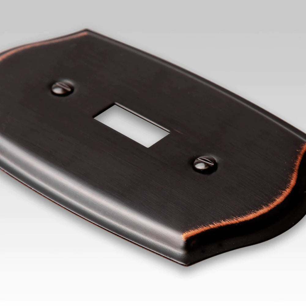 Sonoma Aged Bronze Steel - 1 Toggle Wallplate