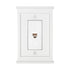 Mantel White Composite - 1 Phone Jack Wallplate