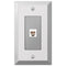 Century Polished Chrome Steel - 1 Phone Jack Wallplate