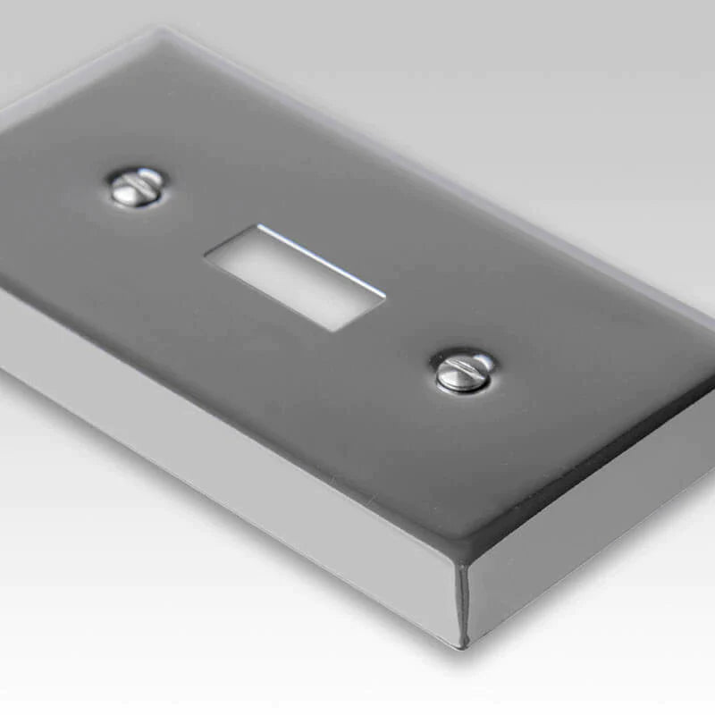 Century Polished Chrome Steel - 1 Phone Jack Wallplate