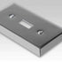 Century Polished Chrome Steel - 1 Toggle / 1 Rocker Wallplate