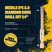 Calidad 6mm (1/4") Diamond Core Drill Bit "Needle D's 3.0"