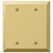 Century Polished Brass Steel - 2 Blank Wallplate