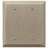 Century Brushed Bronze Steel - 2 Blank Wallplate