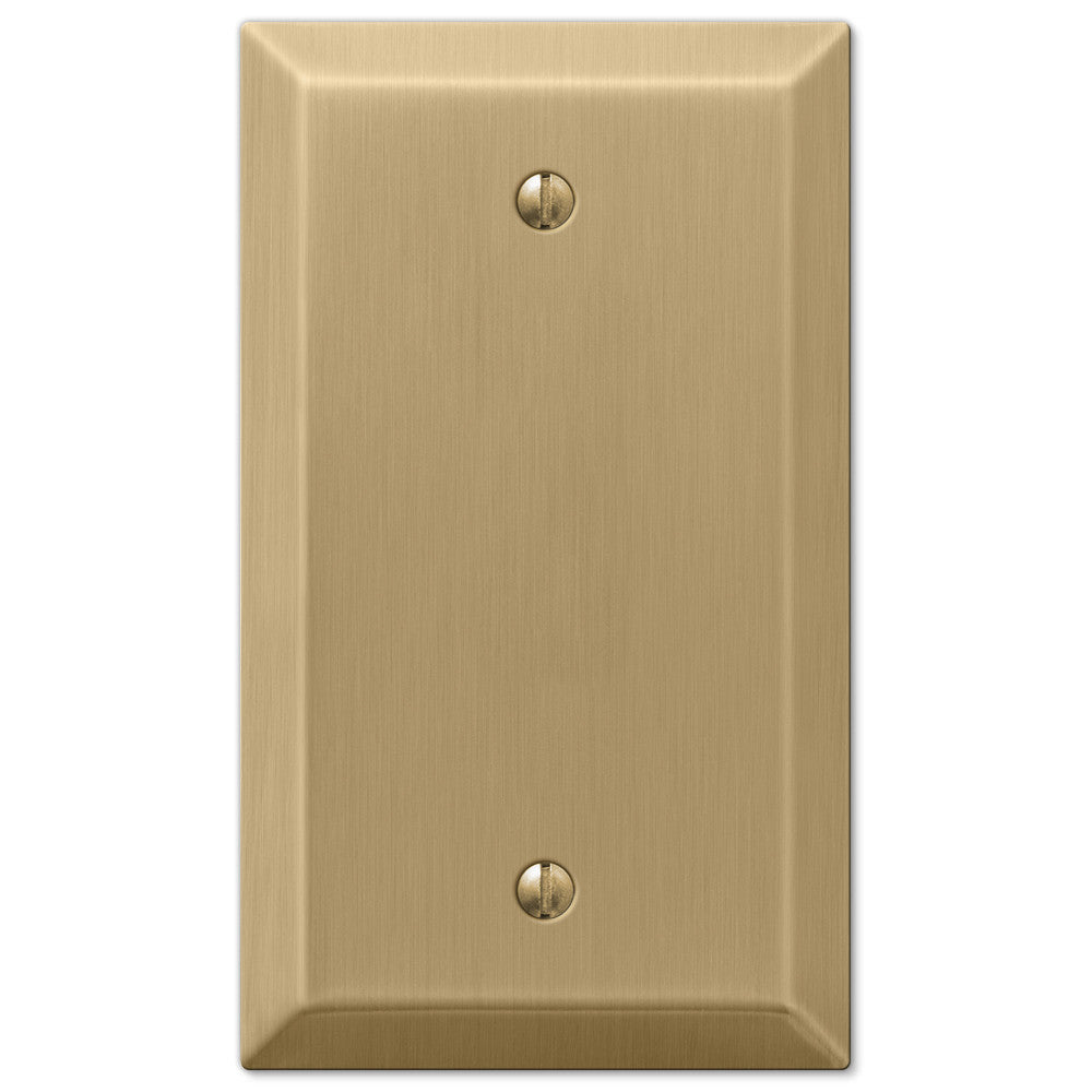 Century Brushed Bronze Steel - 1 Blank Wallplate