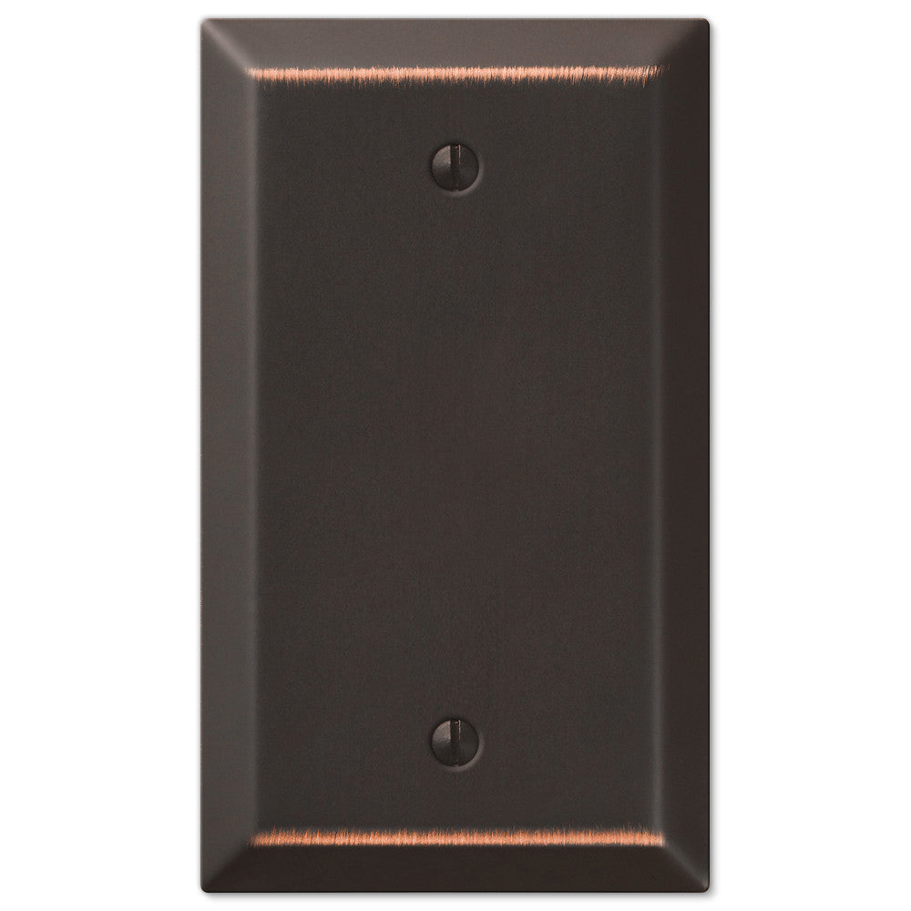 Century Aged Bronze Steel - 1 Blank Wallplate