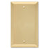 Century Satin Brass Steel - 1 Blank Wallplate