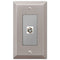 Century Brushed Nickel Steel - 1 Cable Jack Wallplate