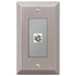 Century Brushed Nickel Steel - 1 Cable Jack Wallplate