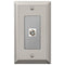 Century Polished Nickel Steel - 1 Cable Jack Wallplate