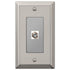 Century Polished Nickel Steel - 1 Cable Jack Wallplate