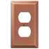 Century Brushed Copper Steel - 1 Duplex Wallplate