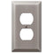 Century Antique Nickel Steel - 1 Duplex Wallplate