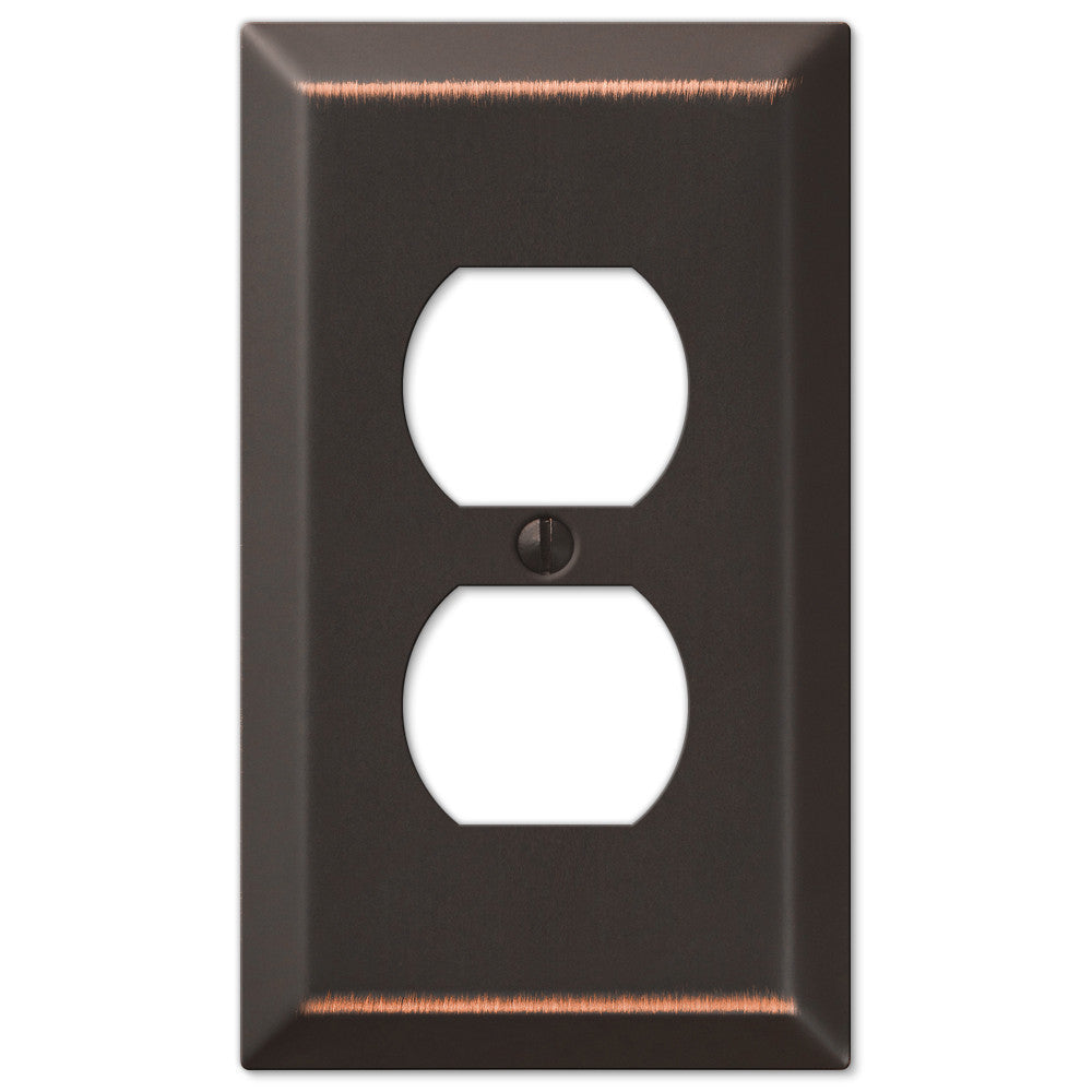 Century Aged Bronze Steel - 1 Duplex Wallplate