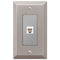 Century Brushed Nickel Steel - 1 Phone Jack Wallplate